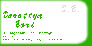 dorottya bori business card